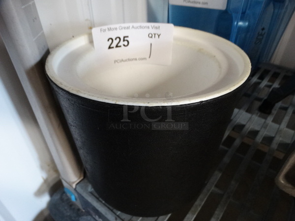 Carlisle Black Poly Insulated Cylindrical Bin. 7x7x7 - Image 1 of 5