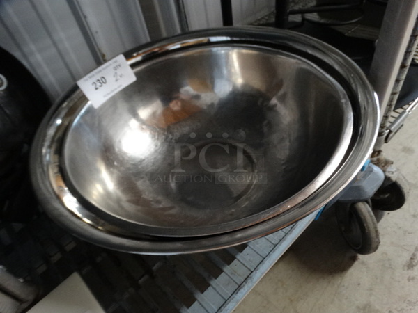 2 Metal Bowls Includes 19x19x6. 2 Times Your Bid! - Image 2 of 3