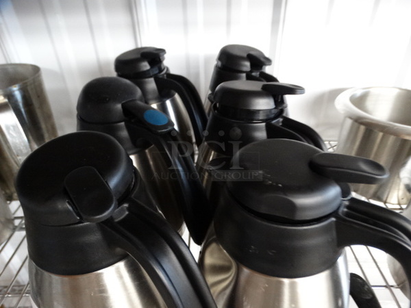 6 Chrome Finish Coffee Pots. 7x5x8. 6 Times Your Bid! - Image 2 of 4