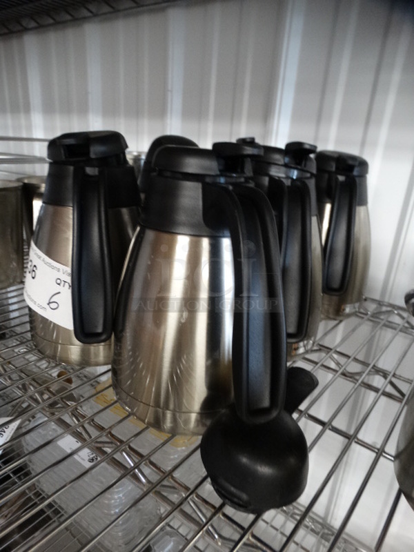 6 Chrome Finish Coffee Pots. 7x5x8. 6 Times Your Bid! - Image 3 of 4