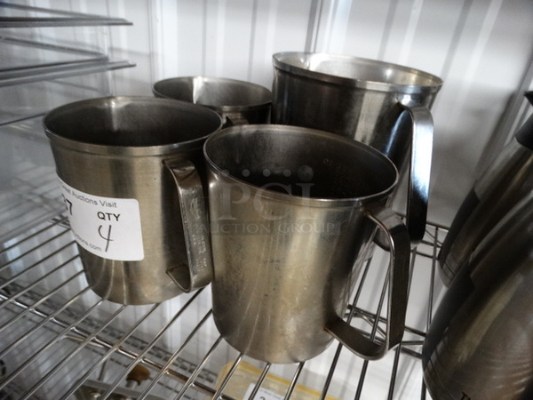 4 Metal Pitchers. Includes 6x5x5.5. 4 Times Your Bid! - Image 2 of 4
