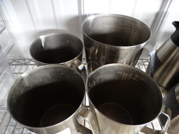 4 Metal Pitchers. Includes 6x5x5.5. 4 Times Your Bid! - Image 3 of 4