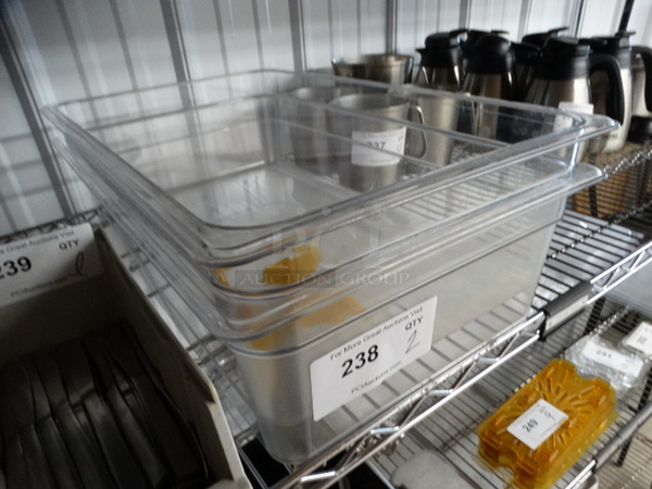 2 Poly Clear Full Size Drop In Bins. 1/1x6. 2 Times Your Bid! - Image 3 of 4