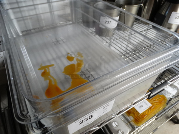 2 Poly Clear Full Size Drop In Bins. 1/1x6. 2 Times Your Bid! - Image 4 of 4