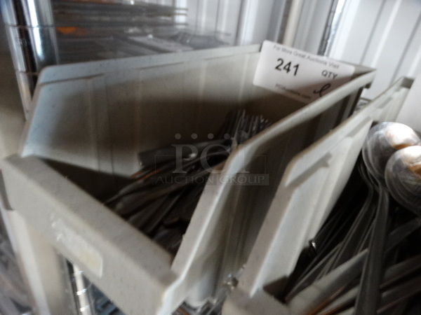 ALL ONE MONEY! Lot of Metal Forks in Poly Bin! 6" - Image 2 of 4