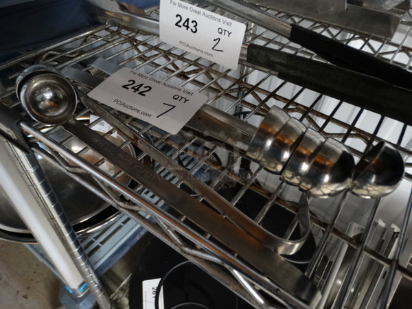 7 Metal Ladles. 10". 7 Times Your Bid! - Image 1 of 3