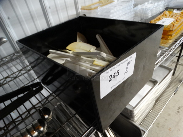 ALL ONE MONEY! Lot of Various Poly Utensils in Bin! - Image 2 of 5