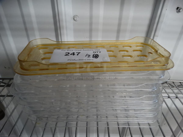 12 Poly 1/3 Size Drop In Bin Straining Inserts. 12 Times Your Bid! - Image 1 of 3