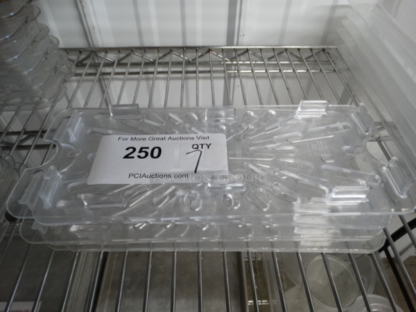 7 Clear Poly 1/3 Size Drop In Bin Straining Inserts. 7 Times Your Bid! - Image 1 of 3