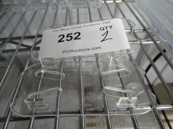 2 Clear Poly 1/9 Size Drop In Bin Straining Inserts. 2 Times Your Bid! - Image 1 of 2