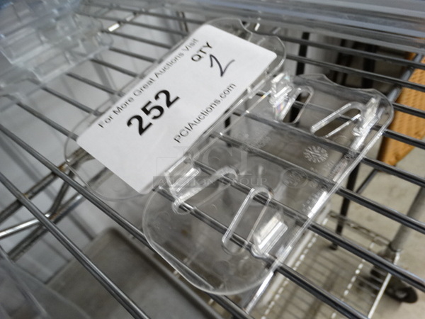 2 Clear Poly 1/9 Size Drop In Bin Straining Inserts. 2 Times Your Bid! - Image 2 of 2
