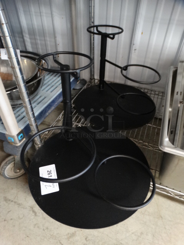 2 Metal Black Countertop Holders. 16x16x12. 2 Times Your Bid! - Image 1 of 3