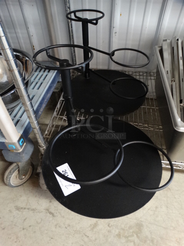 2 Metal Black Countertop Holders. 16x16x12. 2 Times Your Bid! - Image 2 of 3