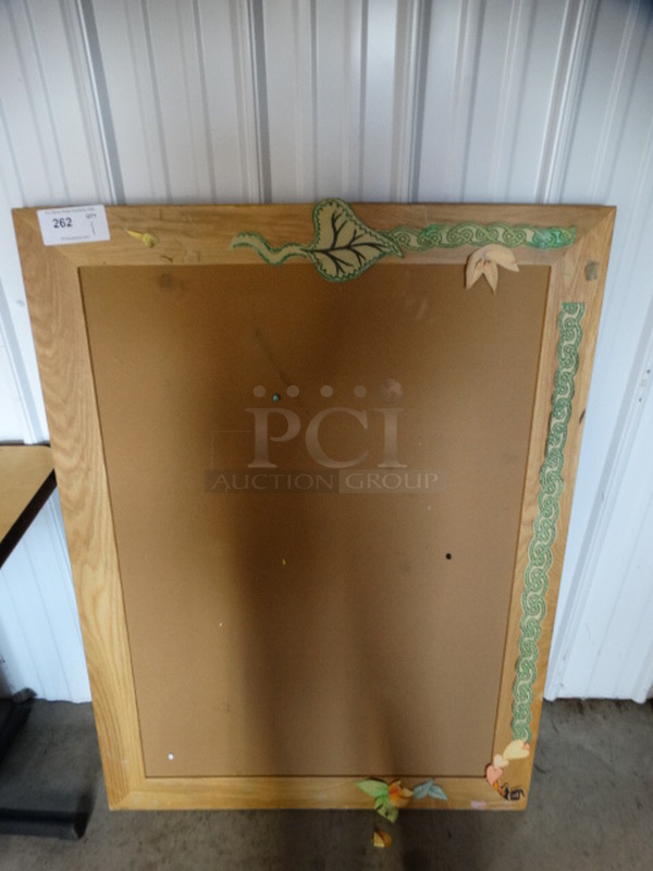 Bulletin Board w/ Frame. 48x2x36 - Image 1 of 5