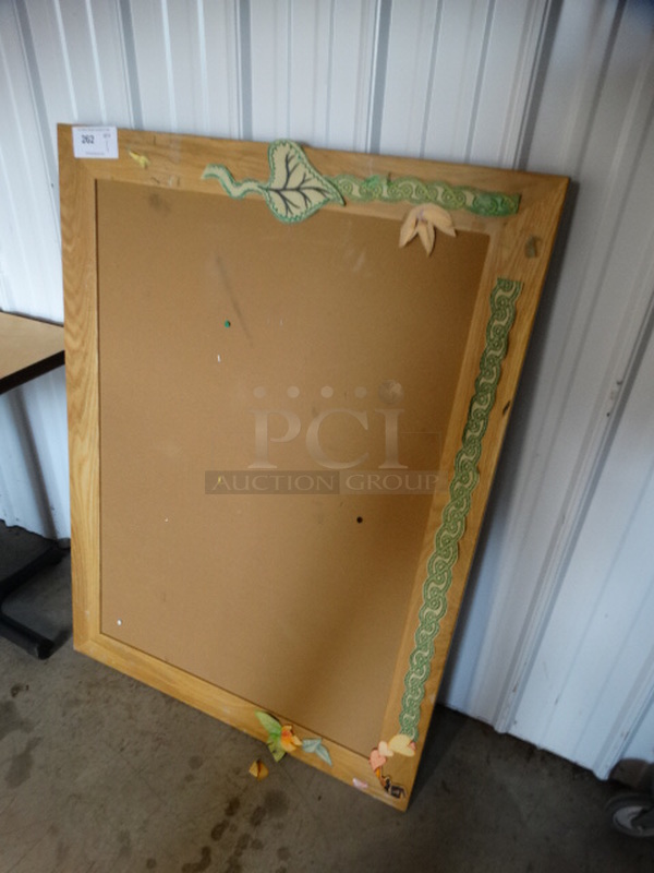 Bulletin Board w/ Frame. 48x2x36 - Image 2 of 5