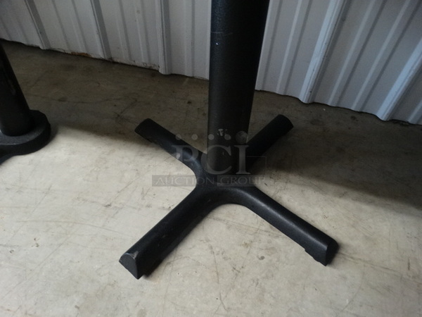 Red Table on Black Metal Table Base. 24x30x30 - Image 6 of 6