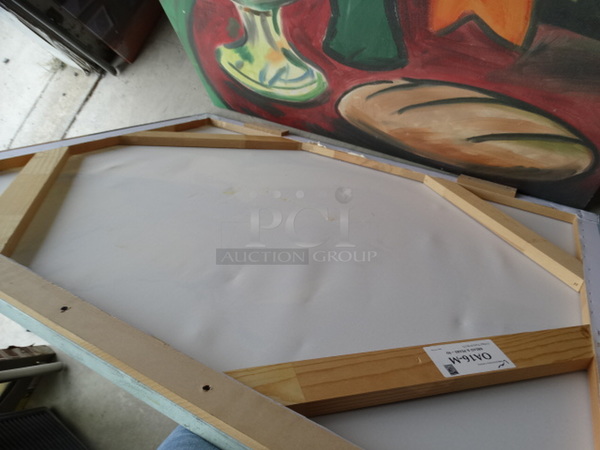 2 Pictures; Bread/Pears and Apples in Vase. 40x1x40, 40x1x48. 2 Times Your Bid! - Image 4 of 5