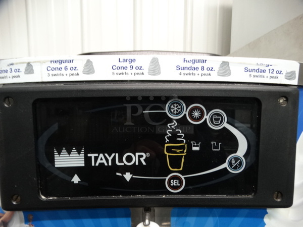 BEAUTIFUL! 2008 Taylor Model C709-33 Stainless Steel Commercial Floor Style Air Cooled Single Flavor Soft Serve Ice Cream Machine on Commercial Casters. 208-230 Volts, 3 Phase. 21x33x61.5 - Image 4 of 9