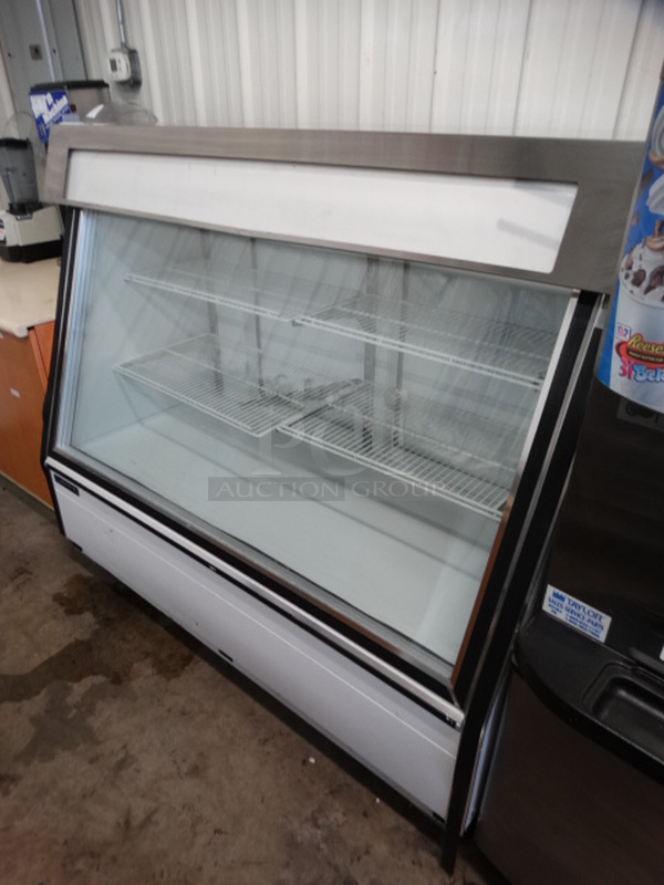 GREAT! Master Bilt Stainless Steel Commercial Floor Style Deli Display Case Merchandiser w/ Poly Coated Racks. 60x31x55. Tested and Working! - Image 2 of 6