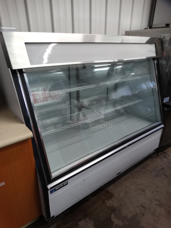GREAT! Master Bilt Stainless Steel Commercial Floor Style Deli Display Case Merchandiser w/ Poly Coated Racks. 60x31x55. Tested and Working! - Image 3 of 6