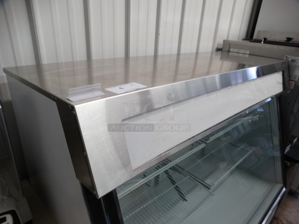 GREAT! Master Bilt Stainless Steel Commercial Floor Style Deli Display Case Merchandiser w/ Poly Coated Racks. 60x31x55. Tested and Working! - Image 5 of 6