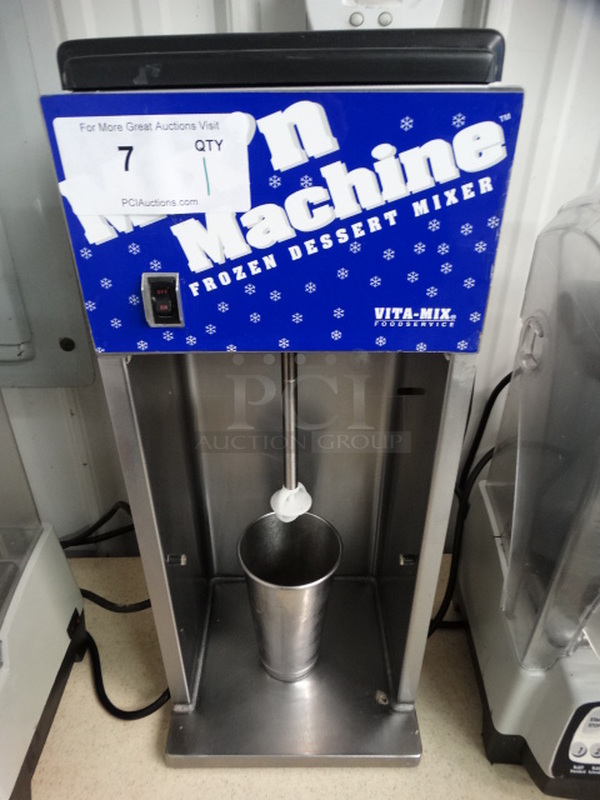 NICE! Vita Mix Model VM0800 Stainless Steel Commercial Countertop Frozen Beverage Milkshake Mixer w/ Stainless Steel Mixing Cup. 120 Volts, 1 Phase. 10x10x24. Tested and Working! - Image 1 of 5