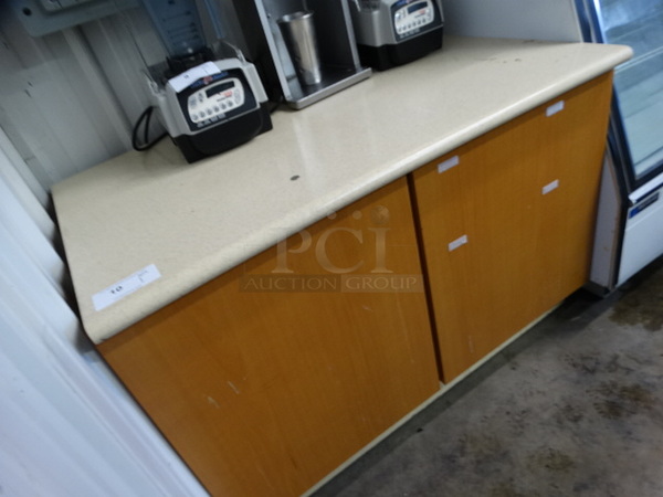 Wood Pattern Counter. 48x30x34 - Image 3 of 4