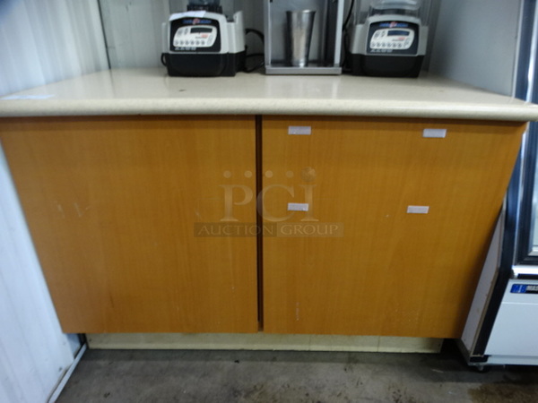 Wood Pattern Counter. 48x30x34 - Image 4 of 4