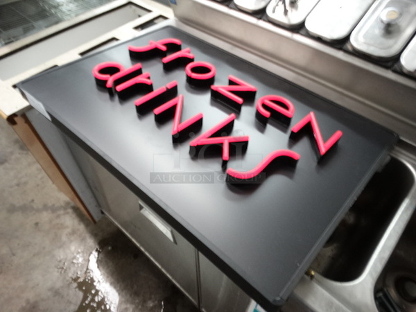 iLight Technologies Frozen Drinks Sign. 30x2x20 - Image 2 of 6