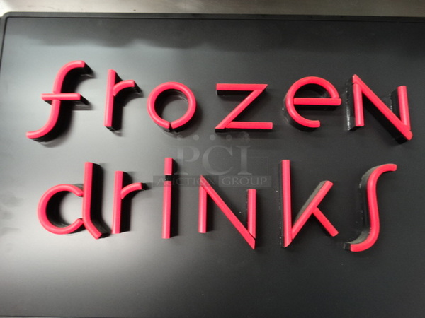 iLight Technologies Frozen Drinks Sign. 30x2x20 - Image 3 of 6