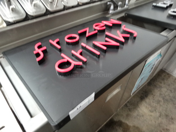 iLight Technologies Frozen Drinks Sign. 30x2x20 - Image 4 of 6