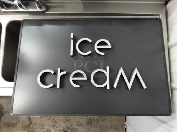 iLight Technologies Ice Cream Sign. 30x2x20 - Image 1 of 6