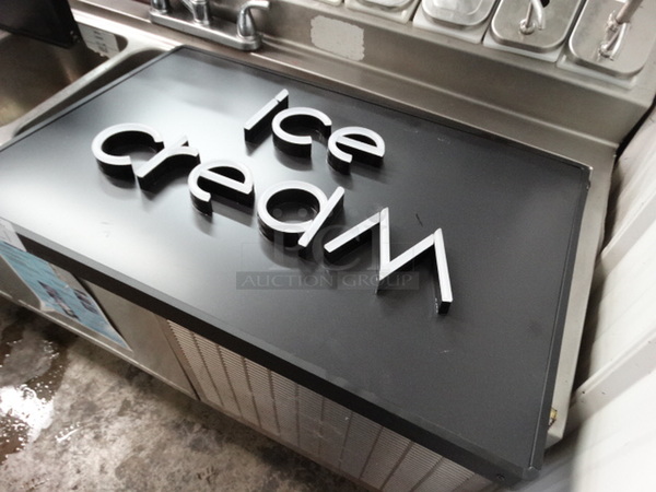 iLight Technologies Ice Cream Sign. 30x2x20 - Image 4 of 6