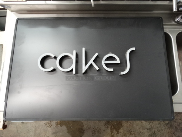 iLight Technologies Cakes Sign. 30x2x20 - Image 1 of 6