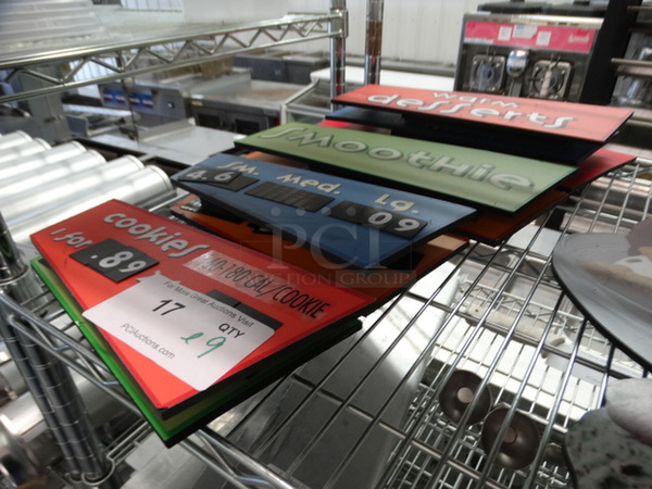 ALL ONE MONEY! Lot of 9 Magnetic Signs! Includes 10.5x2x5 - Image 2 of 6