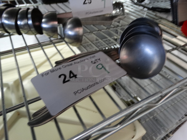 9 Metal Ladles. 6". 9 Times Your Bid! - Image 1 of 3