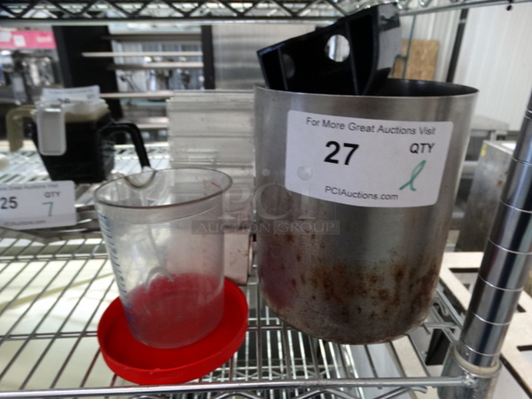 ALL ONE MONEY! Lot of Various Items Including Metal Cylindrical Bin and Poly Pitcher! - Image 1 of 4