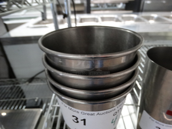 4 Metal Mixing Cups. 4x4x7. 4 Times Your Bid! - Image 3 of 3