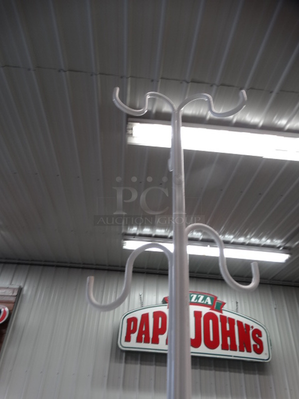 White Metal Countertop Holder. 4.5x4.5x20 - Image 3 of 3