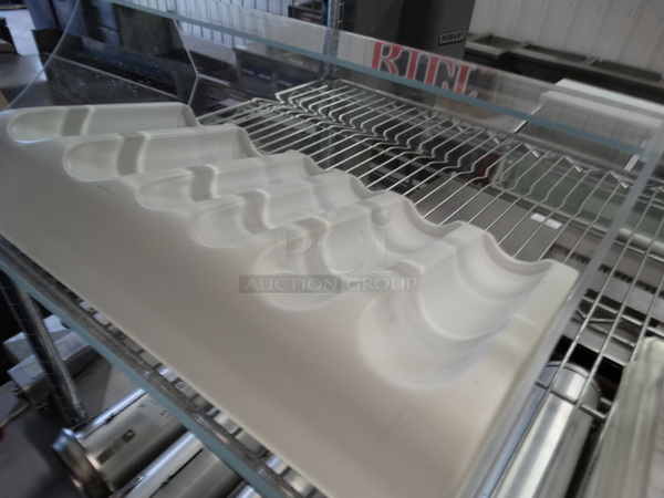 Poly Clear and White Holder. 20x13x7  - Image 3 of 4