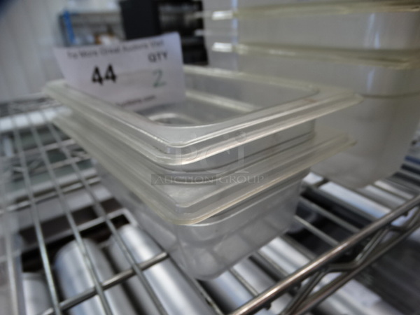 2 Poly Clear 1/9 Size Drop In Bins. 1/9x2. 2 Times Your Bid! - Image 2 of 3