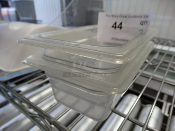 2 Poly Clear 1/9 Size Drop In Bins. 1/9x2. 2 Times Your Bid! - Image 3 of 3