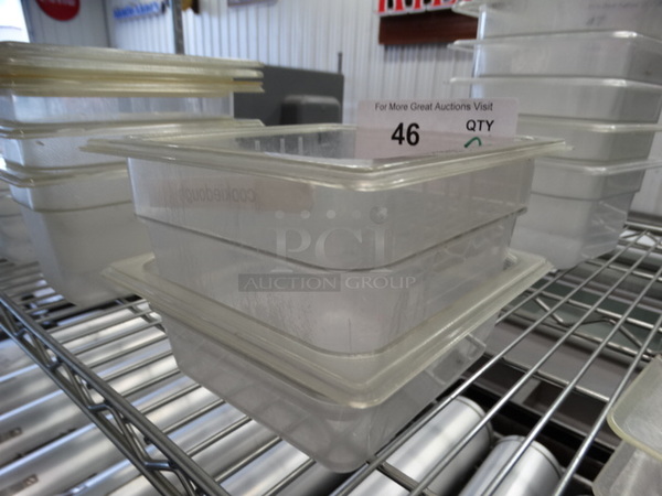 2 Poly Clear 1/6 Size Drop In Bins. 1/6x2, 1/6x4. 2 Times Your Bid! - Image 2 of 4
