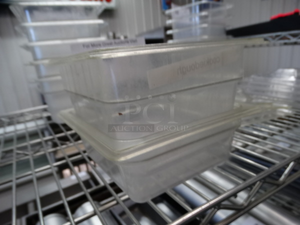 2 Poly Clear 1/6 Size Drop In Bins. 1/6x2, 1/6x4. 2 Times Your Bid! - Image 3 of 4
