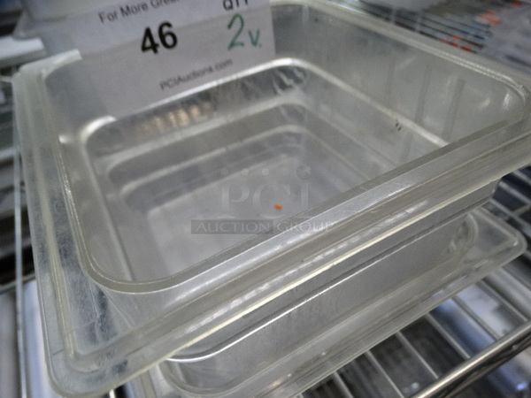 2 Poly Clear 1/6 Size Drop In Bins. 1/6x2, 1/6x4. 2 Times Your Bid! - Image 4 of 4