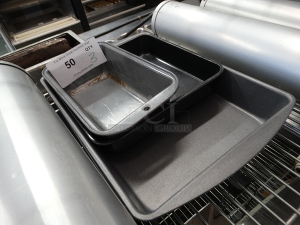 3 Various Metal Baking Pans. Includes 9.5x14x2. 3 Times Your Bid! - Image 3 of 3