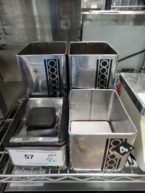 4 Various Metal Bins. Includes 6x4.5x8. 4 Times Your Bid! - Image 1 of 6