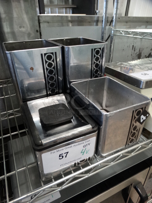 4 Various Metal Bins. Includes 6x4.5x8. 4 Times Your Bid! - Image 3 of 6
