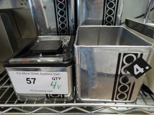 4 Various Metal Bins. Includes 6x4.5x8. 4 Times Your Bid! - Image 5 of 6