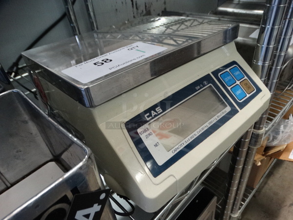 CAS Model SW-5 Countertop Food Portioning Scale. 115 Volts, 1 Phase. 9.5x11.5x5.5. Tested and Working! - Image 2 of 7